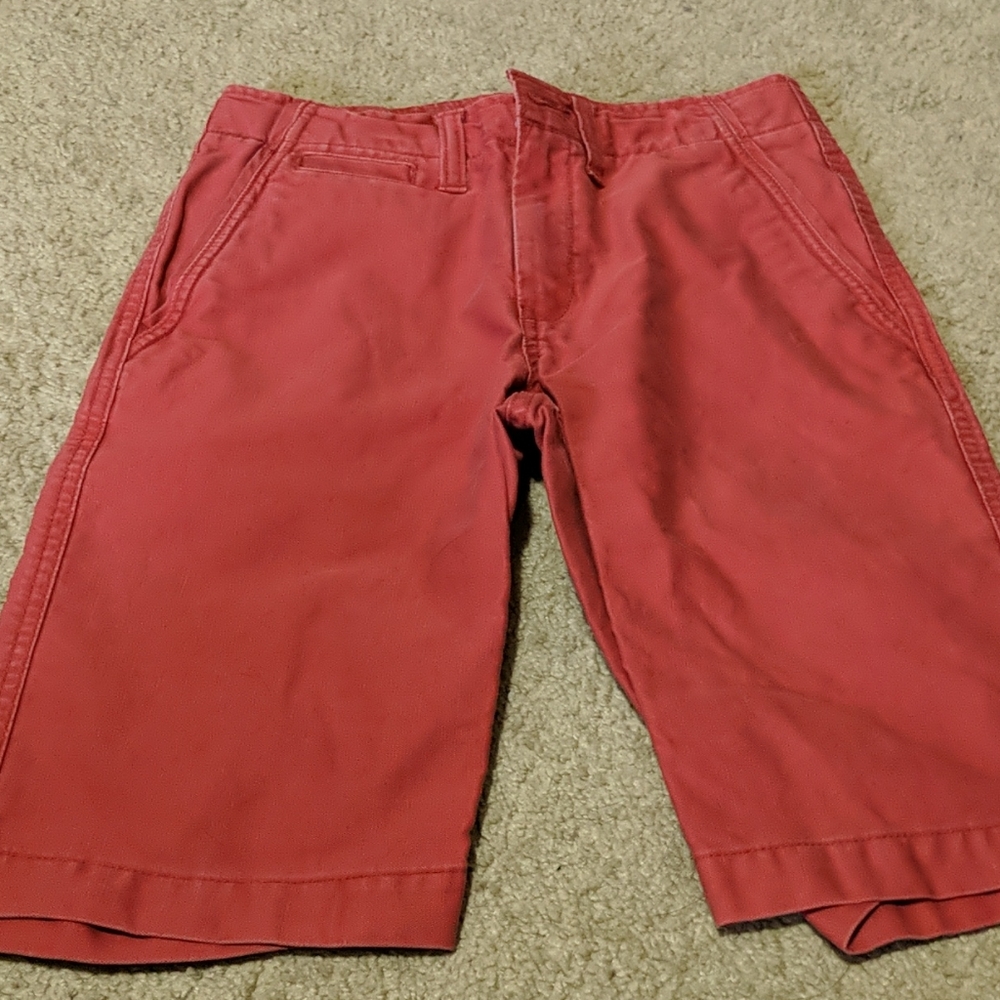 Boys red shorts